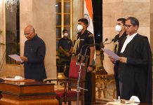 ભારતના નવા મુખ્ય ન્યાયમૂર્તિ પદે એન.વી. રમનાએ શપથ લીધા