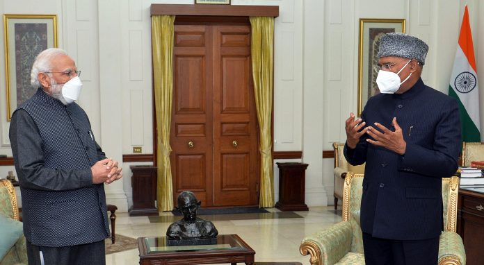 PM Narendra Modi meets President Ram Nath Kovind