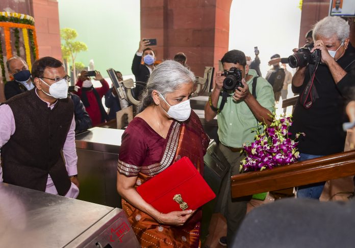Budget 2022-23: Sitharaman arrives Parliament