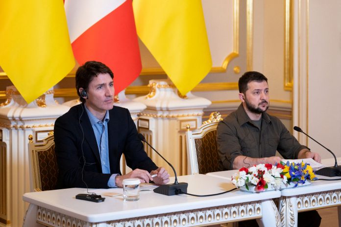 Canadian PM Trudeau meets Ukraine's President Zelenskiy in Kyiv