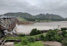 Dharoi dam overflow