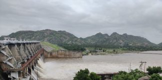 Dharoi dam overflow