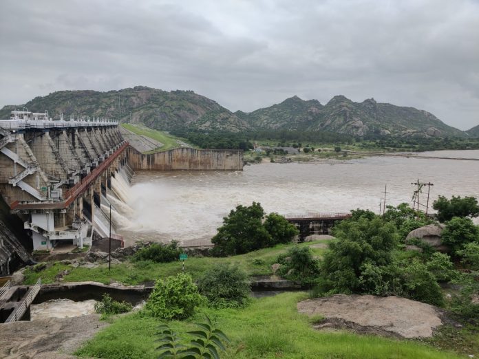 Dharoi dam overflow