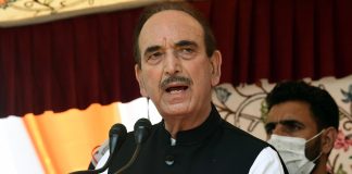 Congress leader Ghulam Nabi Azad