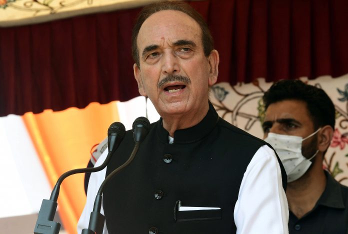 Congress leader Ghulam Nabi Azad