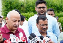 Arvind Kejriwal with Manish Sisodia