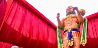 16 feet tall statue of Hanuman ji unveiled in Somnath