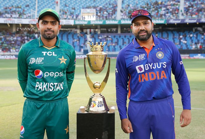 India's Rohit Sharma and Pakistan's Babar Azam