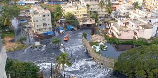 India's technology hub Bangalore water bombed by heavy rains