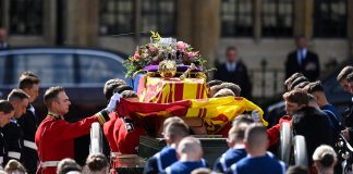 Queen Elizabeth-III's funeral procession