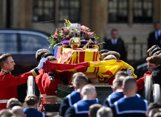 Queen Elizabeth-III's funeral procession