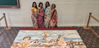 SKLPC(UK)'s Rangoli attracted attention