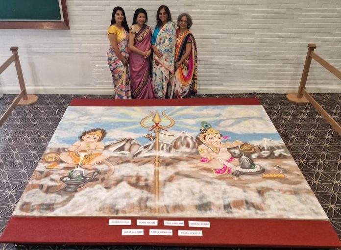 SKLPC(UK)'s Rangoli attracted attention