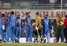 India won the T20I series, against South Africa