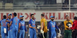 India won the T20I series, against South Africa