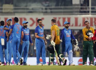 India won the T20I series, against South Africa