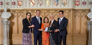 Sir Ashok was knighted at Windsor Castle