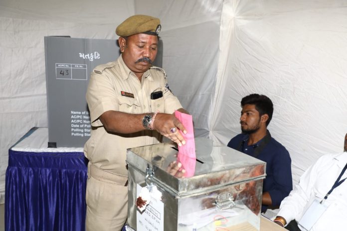 Police, Home Guard ,voted by postal ballot , 21 Assembly of Ahmedabad district