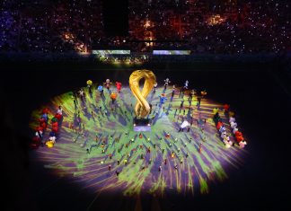 A colorful start to the Football World Cup in Qatar