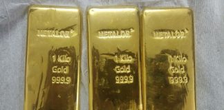 Smuggled gold worth Rs 1.66 crore seized from Surat airport