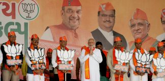 Prime Minister Narendra Modi held election rallies in Mehsana, Dahod, Vadodara ,Bhavnagar