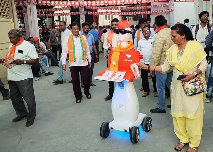Gujarat elections: Robots and paid campaigners also talk