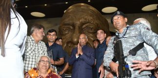 Former President of India Ram Nath Kovind visiting the Statue of Unity