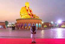 Commencement of Pramukh Swami Maharaj birth centenary festival by Prime Minister Modi