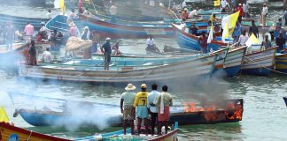 Violent protests against Adani's port in Kerala