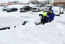 terrible snow storm in America