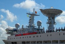 Chinese spy ship spotted in Indian Ocean,India's missile test plans
