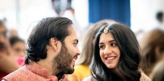 Mukesh Ambani's younger son Anant Ambani-Radhika Merchant engagement