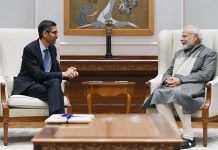 Sundar Pichai met Prime Minister Modi