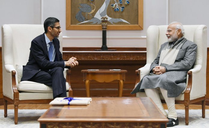 Sundar Pichai met Prime Minister Modi