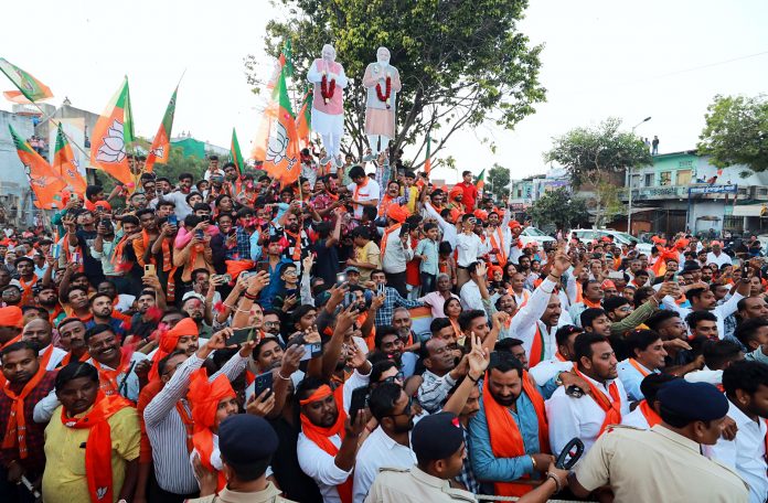 Exit polls signal BJP's resounding victory