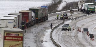 A trend of vehicle accidents on icy roads