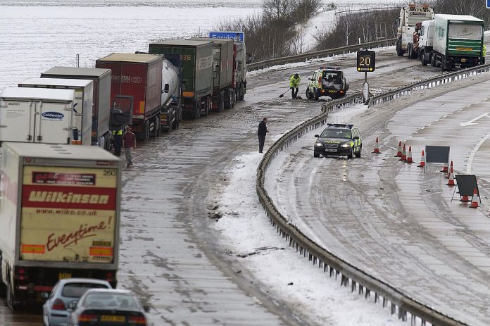 A trend of vehicle accidents on icy roads