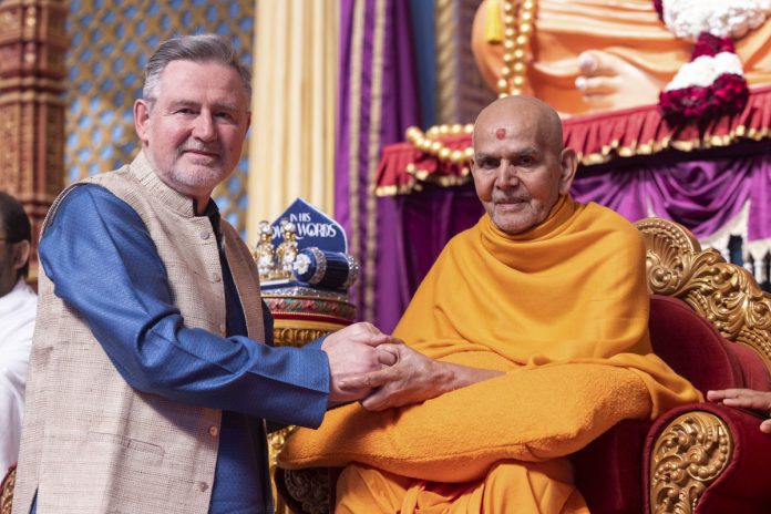 MP Barry Gardiner visits Pramuchswami Janm Shatabdi Mootsav, Statue of Unity