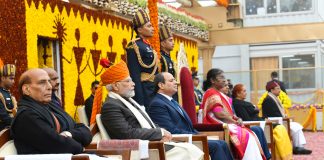 Republic Day celebrations in New Delhi in the presence of the President of Egypt