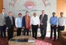 The Governor of Delaware visits the Chief in Gandhinagar