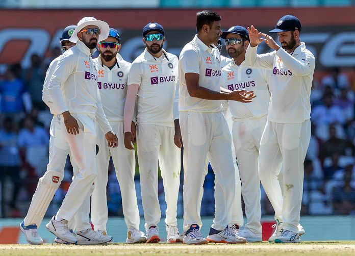 In the first Test against Australia, India won by an innings and 132 runs