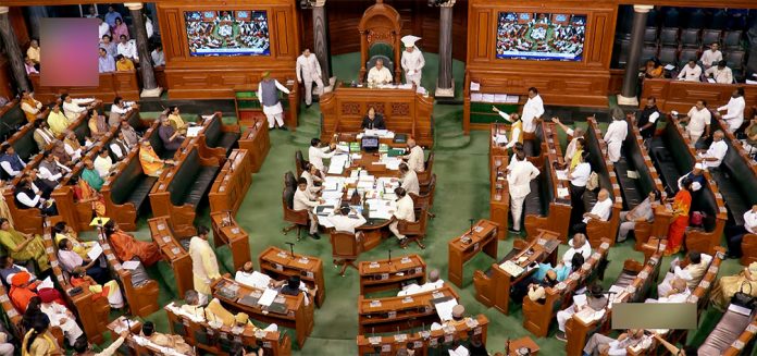 In the Lok Sabha for the year 2023-24 Rs. 45 lakh crore budget passed