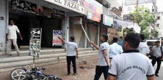 vandalism at Ram Navami procession in Vadodara