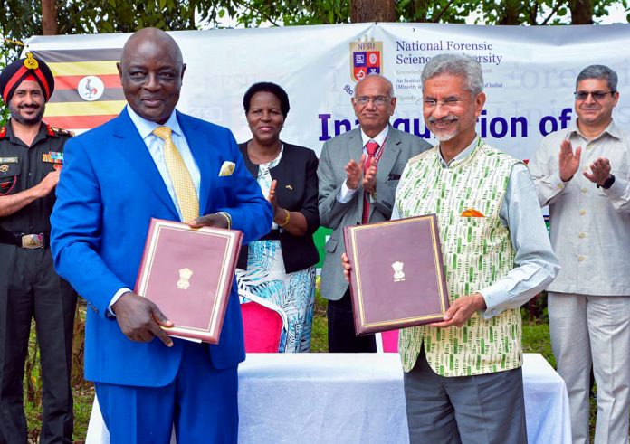 Inauguration of Forensic Sciences University of Gandhinagar campus in Uganda