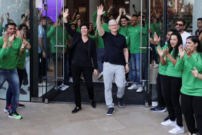 Apple opened its first store in India in Mumbai