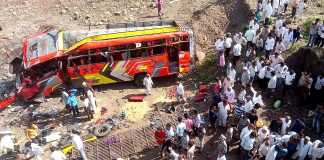 22 killed as passenger bus falls from bridge in Madhya Pradesh