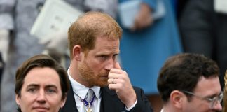 Prince Harry was left alone