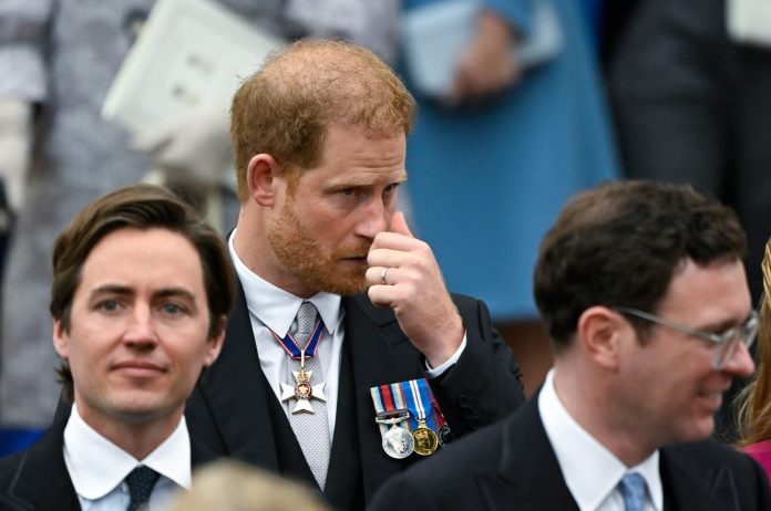 Prince Harry was left alone