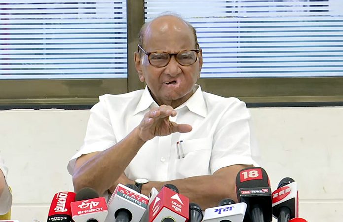 Veteran leader Sharad Pawar's sudden resignation from the post of NCP President