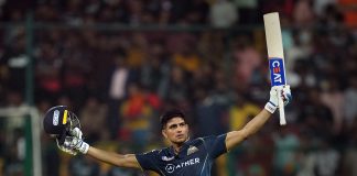 Gujarat beat Bangalore, Gill's second consecutive century